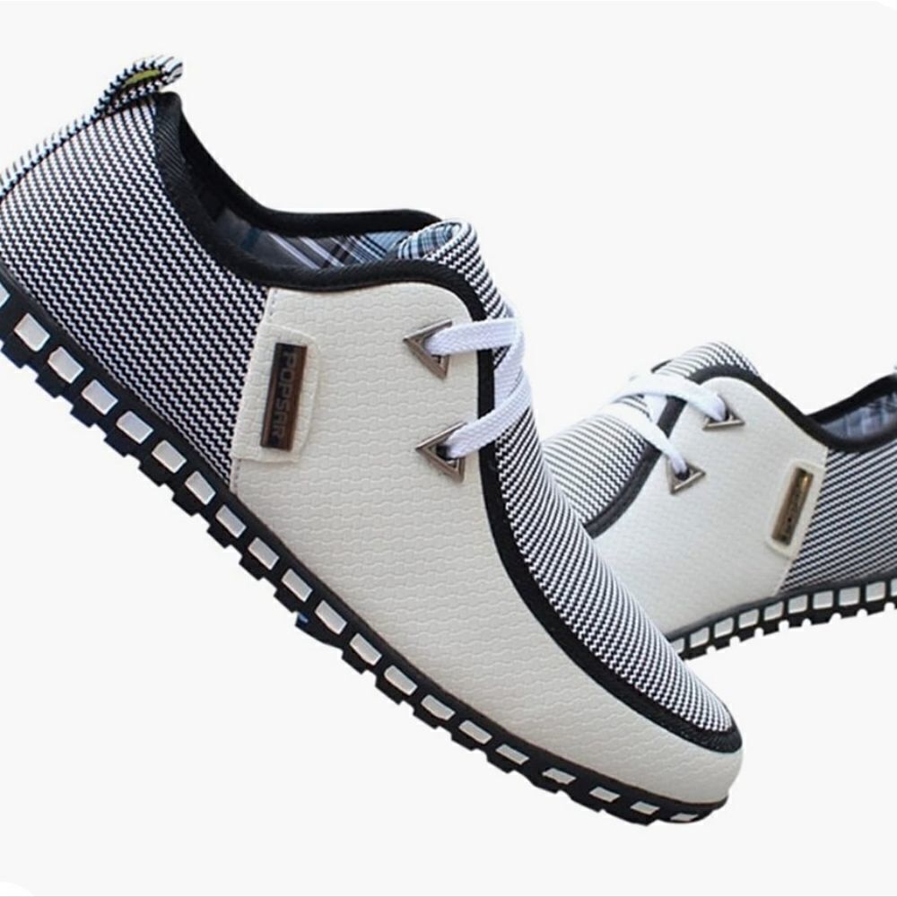 Men's fashion sneakers Men's Casual Shoes Loafers Slip-On White